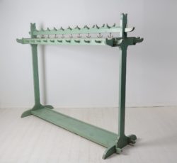 Antique unique clothes rack made by hand from northern Sweden. The clothes rack is made around the year 1900 in painted pine