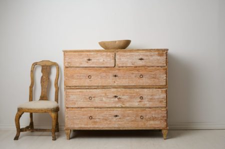 Large antique chest on chest from northern Sweden. The chest is a genuine country furniture in gustavian style with a classic straight shape